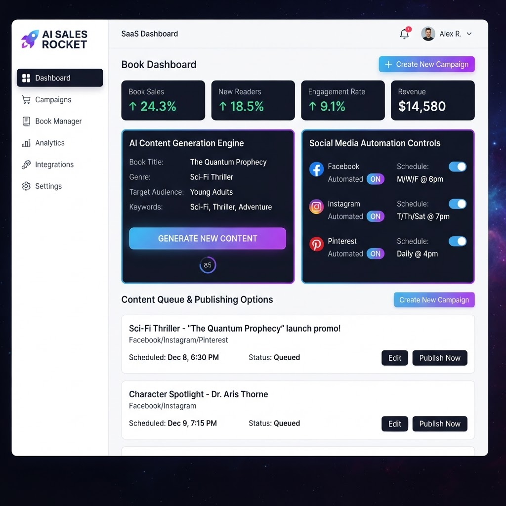 AI Sales Rocket Dashboard